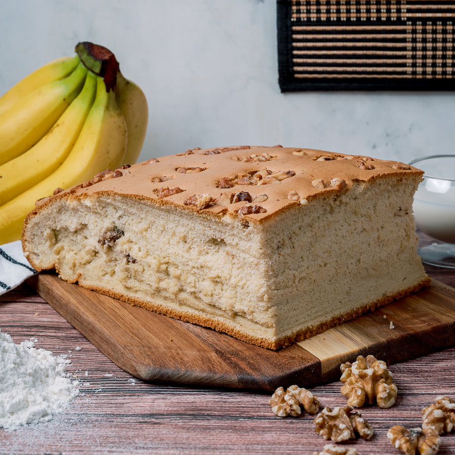 Banana Walnut Castella Cake Ah Mah Homemade Cake
